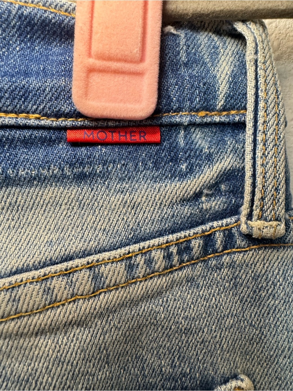 Mother Denim x Carolyn Murphy Patchwork Tomcat Ankle Undone Hem in New Hobbies - Picture 5 of 11